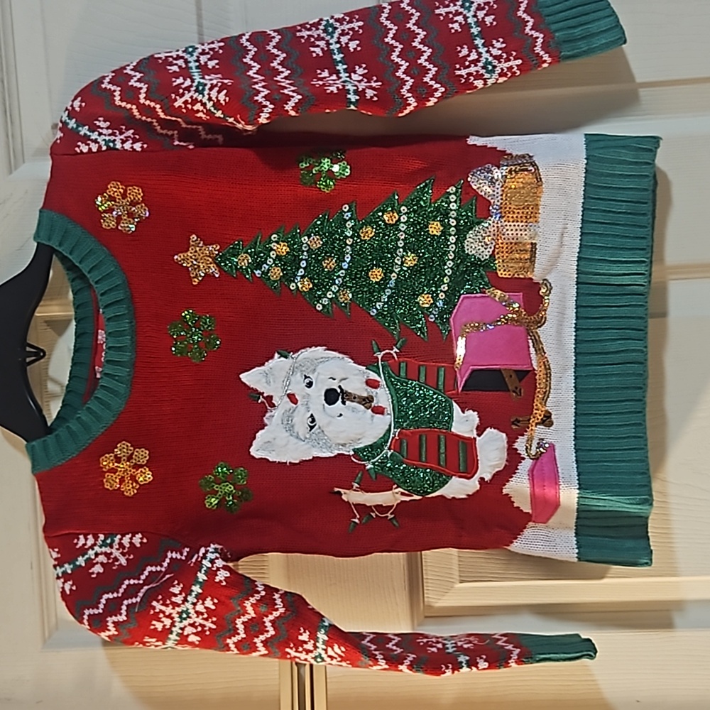 33 DEGREES CHRISTMAS HOLIDAY SWEATER: NEW WITH TAGS: SIZE S (7)